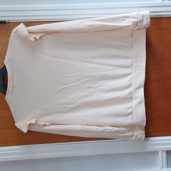 Lauren Conrad French Terry long sleeve top sz.XL. Ruffled sleeve accent.  Soft! - Picture 3 of 7